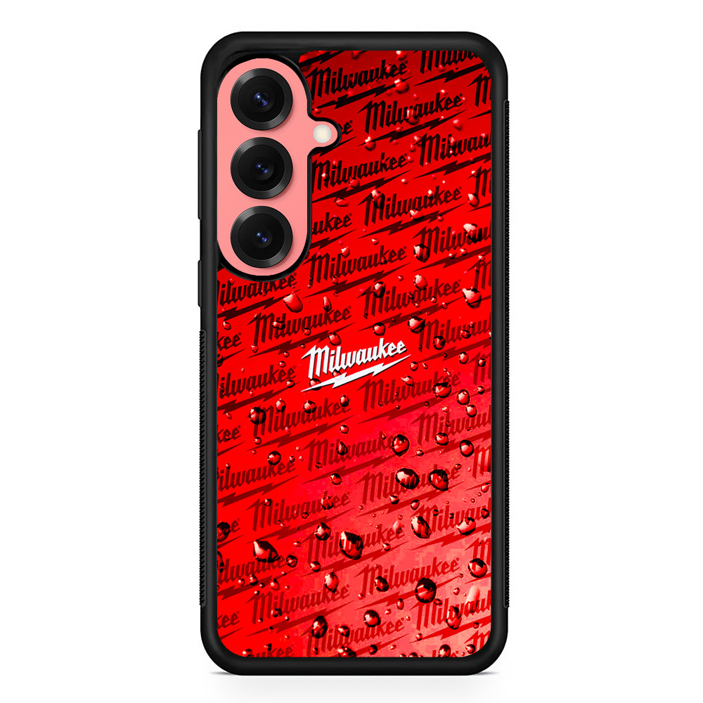 Milwaukee Tool Water Droplet Samsung Galaxy S25 Case | Slim Rubber Case for Samsung Galaxy S25