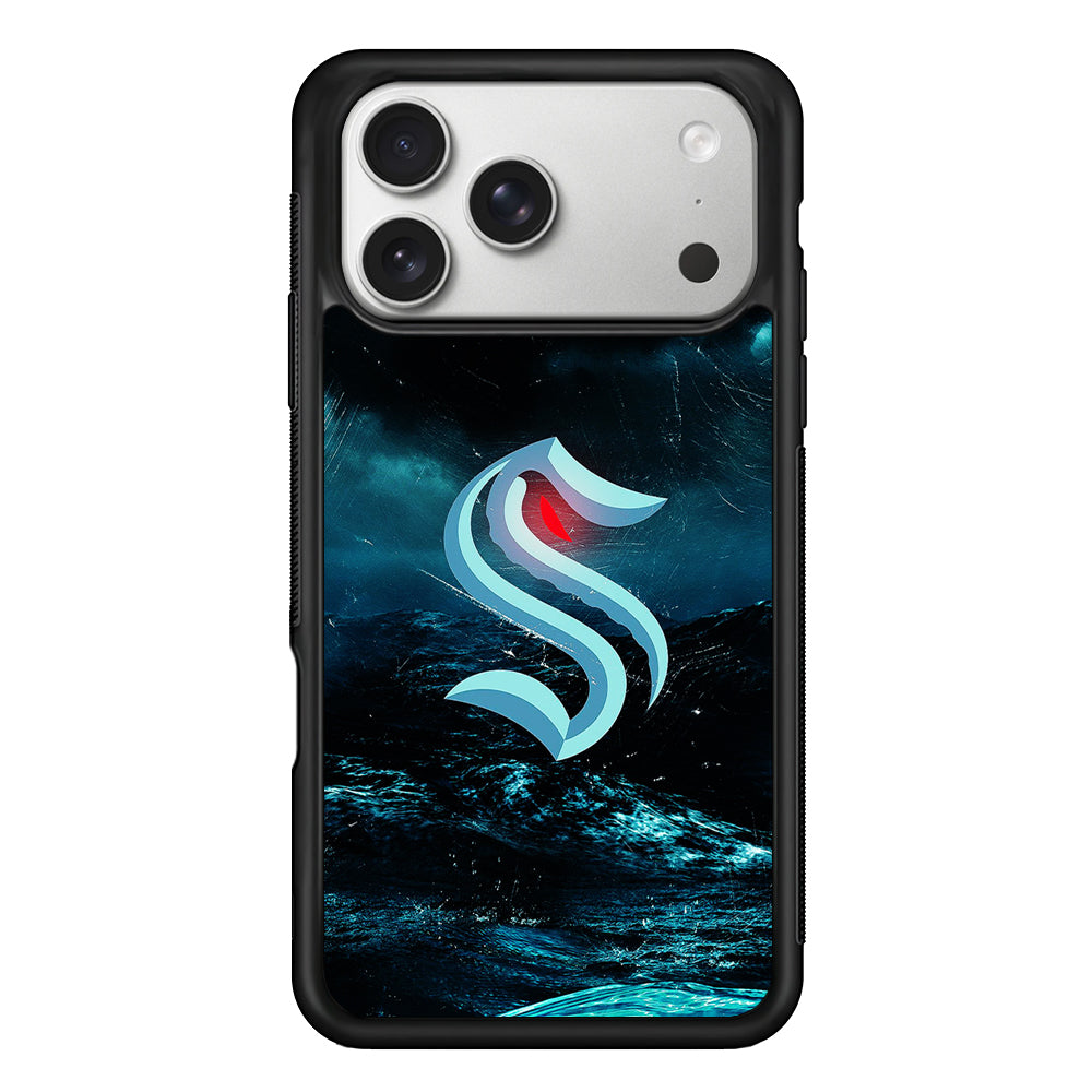 Seattle Kraken Storm iPhone 17 Pro Case | Slim Rubber Case for iPhone 17 Pro