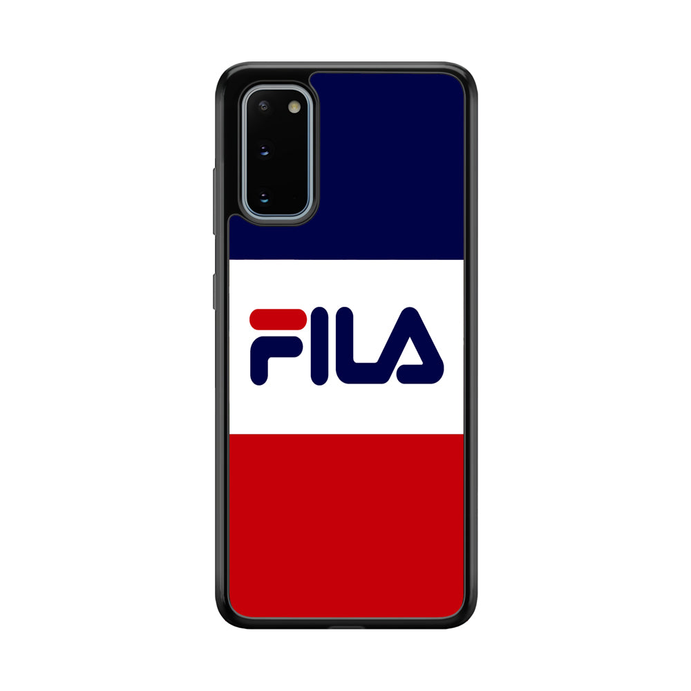 Fila Three Colors Samsung Galaxy S20 Case | Slim Rubber Case for Samsung Galaxy S20