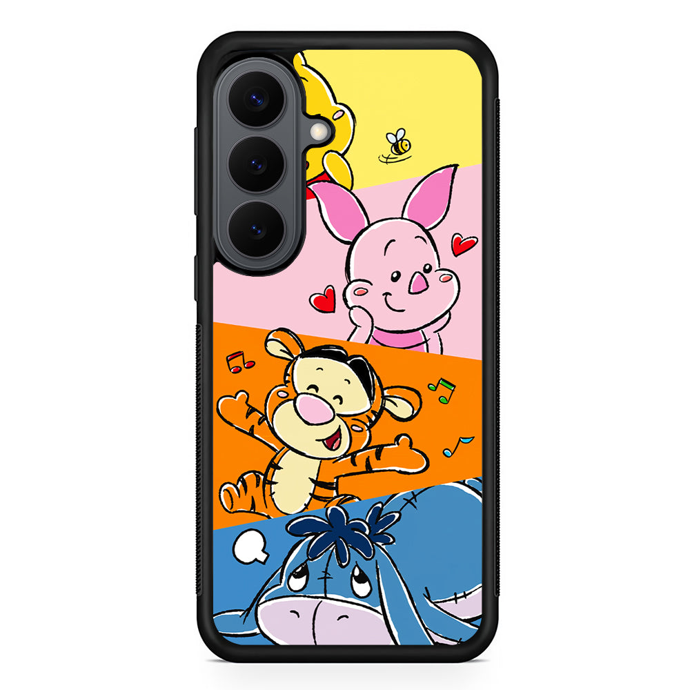 Winnie The Pooh Baby Character Samsung Galaxy S26 Plus Case | Slim Rubber Case for Samsung Galaxy S26 Plus