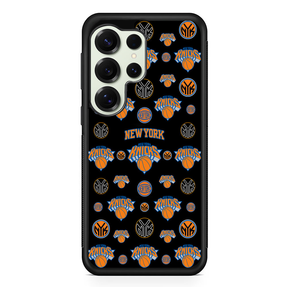 New York Knicks Pattern Samsung Galaxy S25 Ultra Case | Durable Rubber Case for Samsung Galaxy S25 Ultra