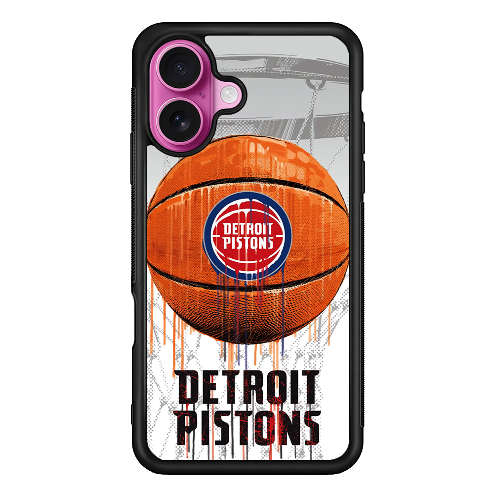 Detroit Pistons Ball iPhone 17 Case | Slim Protective Rubber Phone Cover