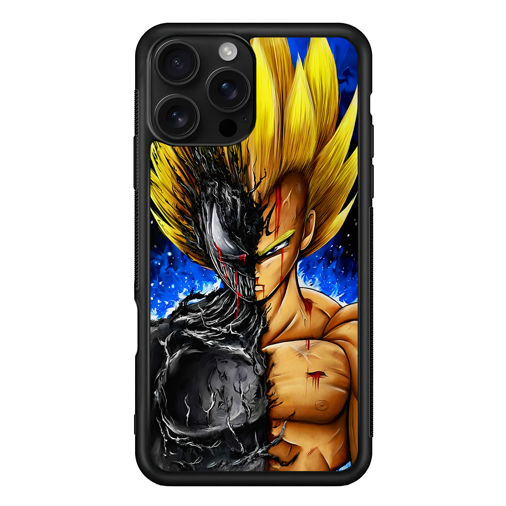Venom X Vegeta Fusion iPhone 16 Pro Case | Durable Protective Case for iPhone 16 Pro