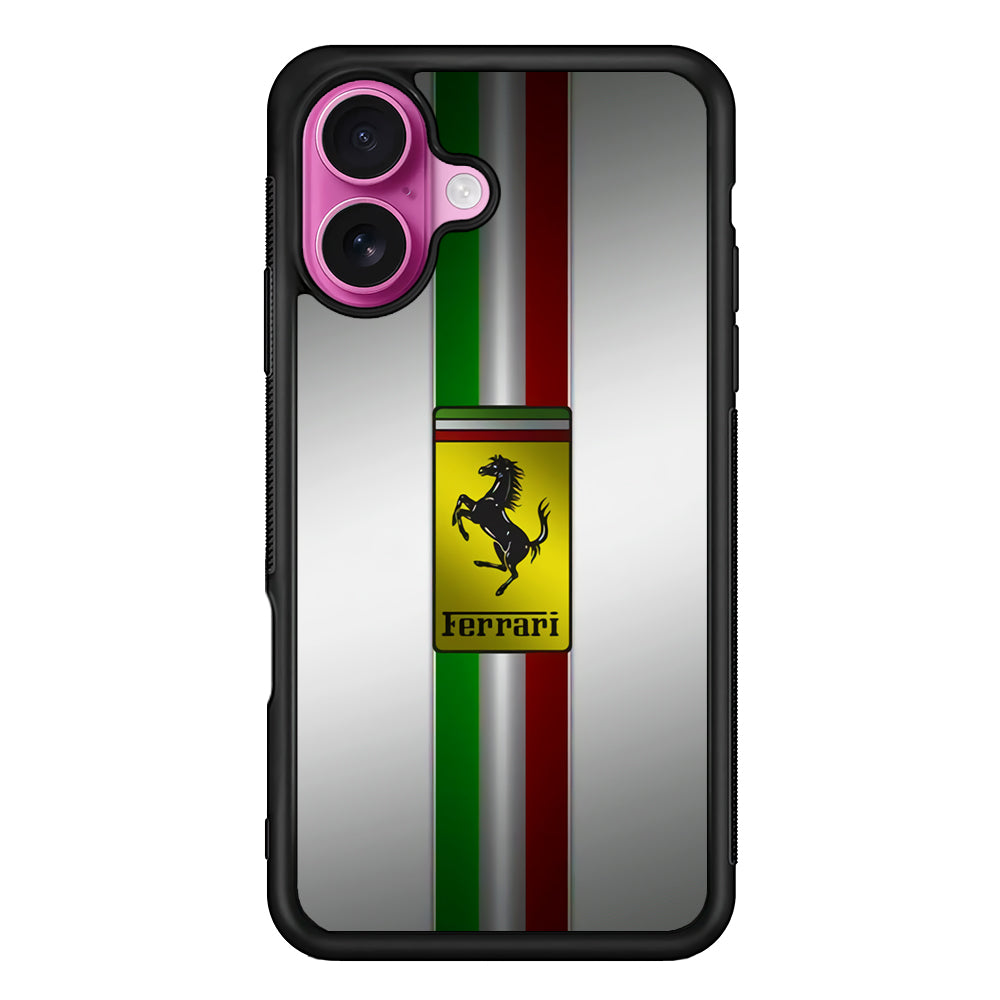 Ferrari Italiano Touch iPhone 17 Case - Slim Rubber Case for iPhone 17