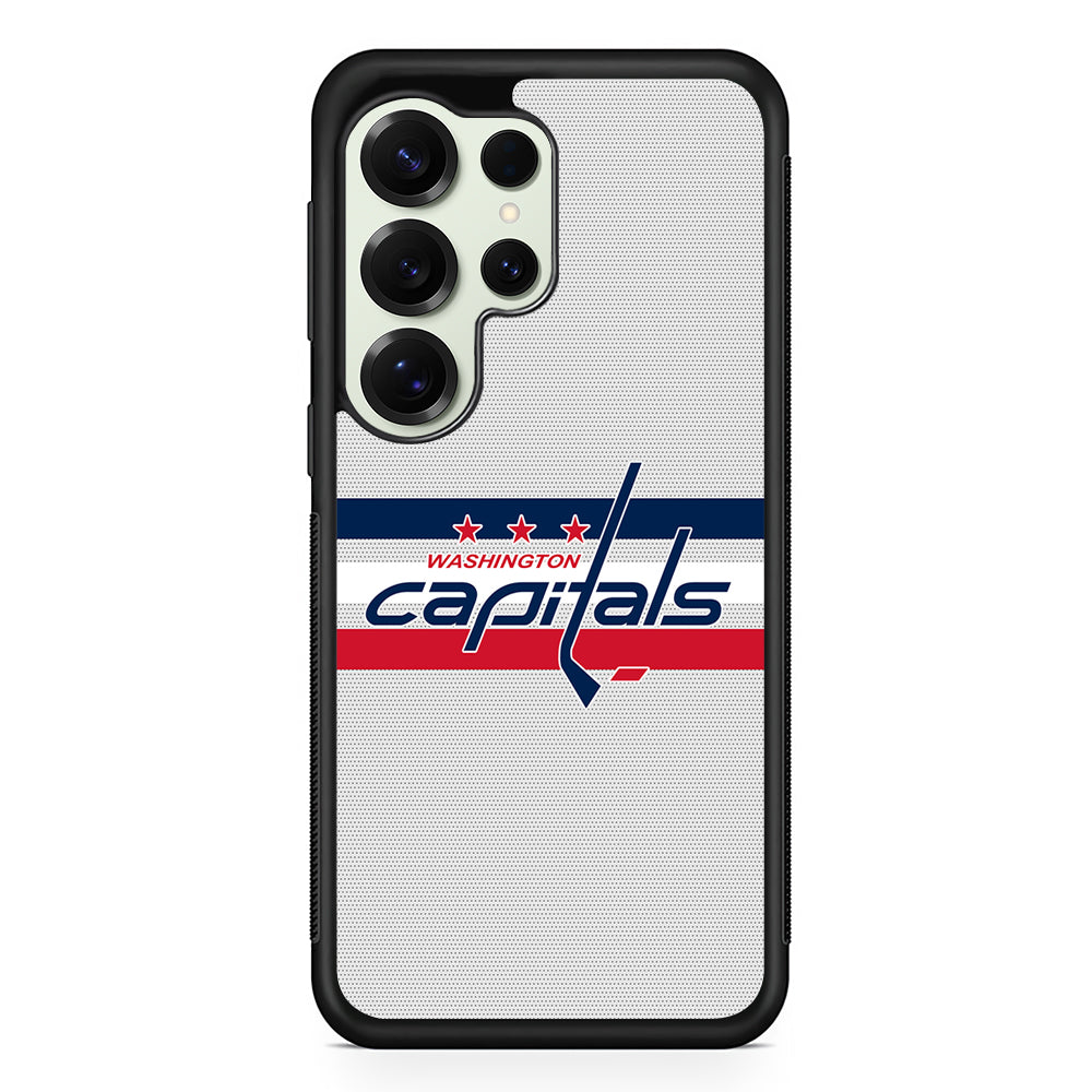 Washington Capitals Logo Samsung Galaxy S25 Ultra Case | Durable Rubber Case for Samsung Galaxy S25 Ultra