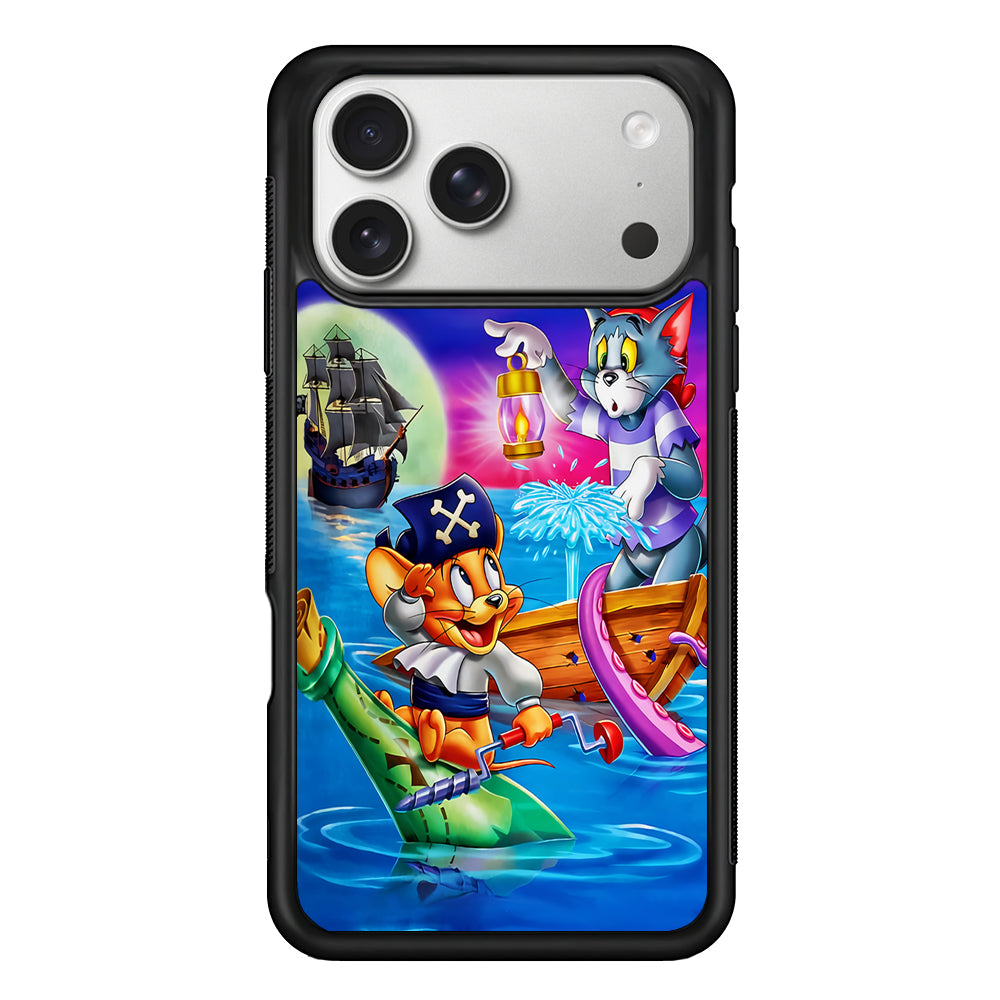 Tom and Jerry Pirates iPhone 17 Pro Case | Slim Rubber Case for iPhone 17 Pro
