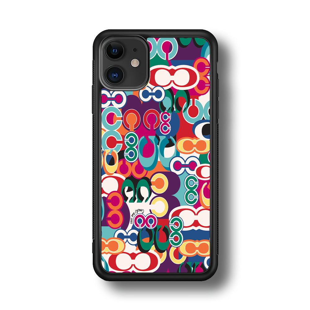 Coach Colorful iPhone 12 Case | Slim Rubber Case for iPhone 12