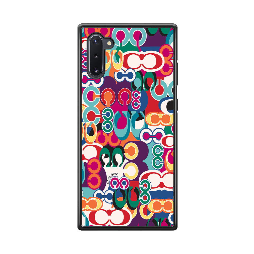 Coach Colorful Samsung Galaxy Note 10 Case | Slim Rubber Case for Samsung Galaxy Note 10
