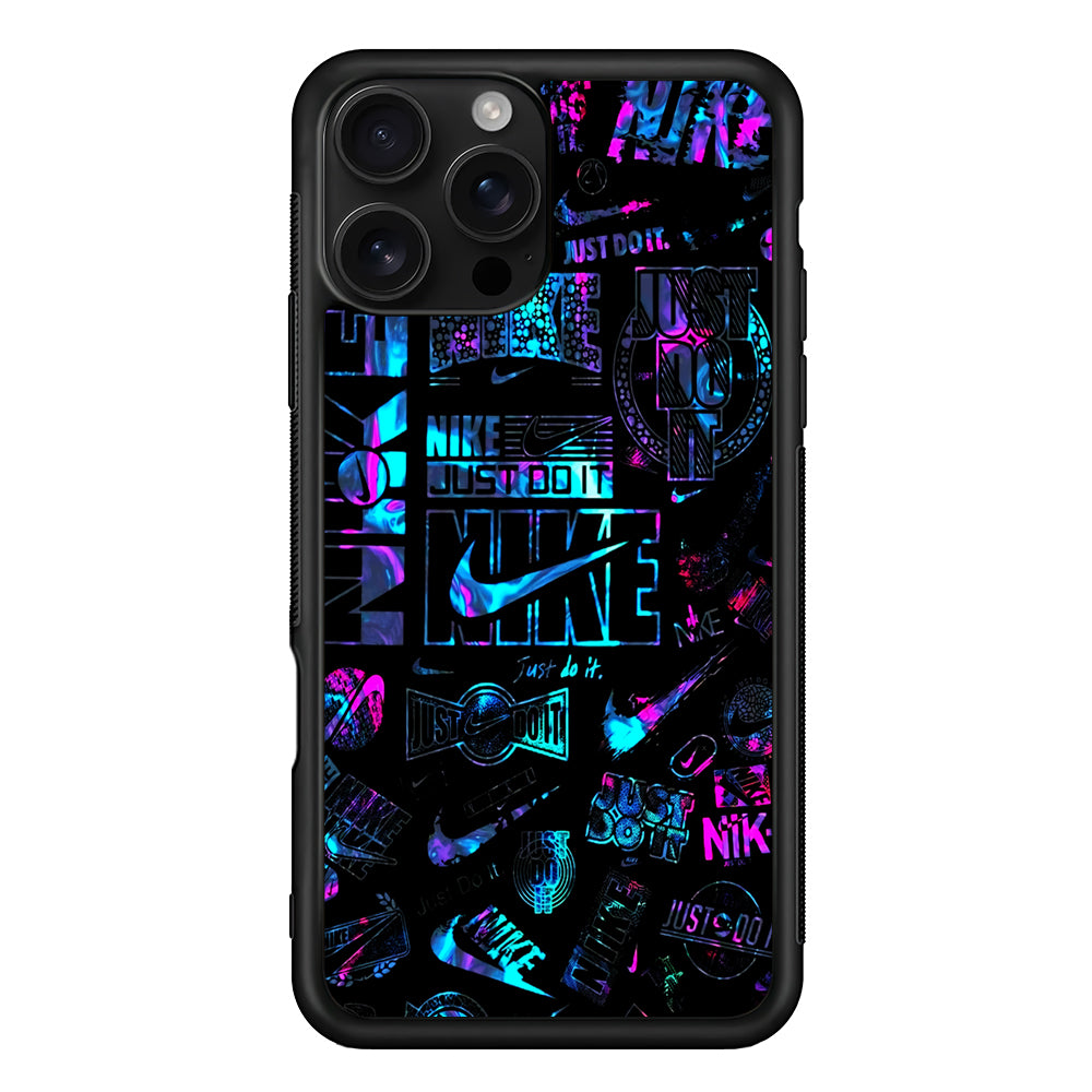 Artistic Nike Logo iPhone 16 Pro Case - Stylish Protective Cover for iPhone 16 Pro