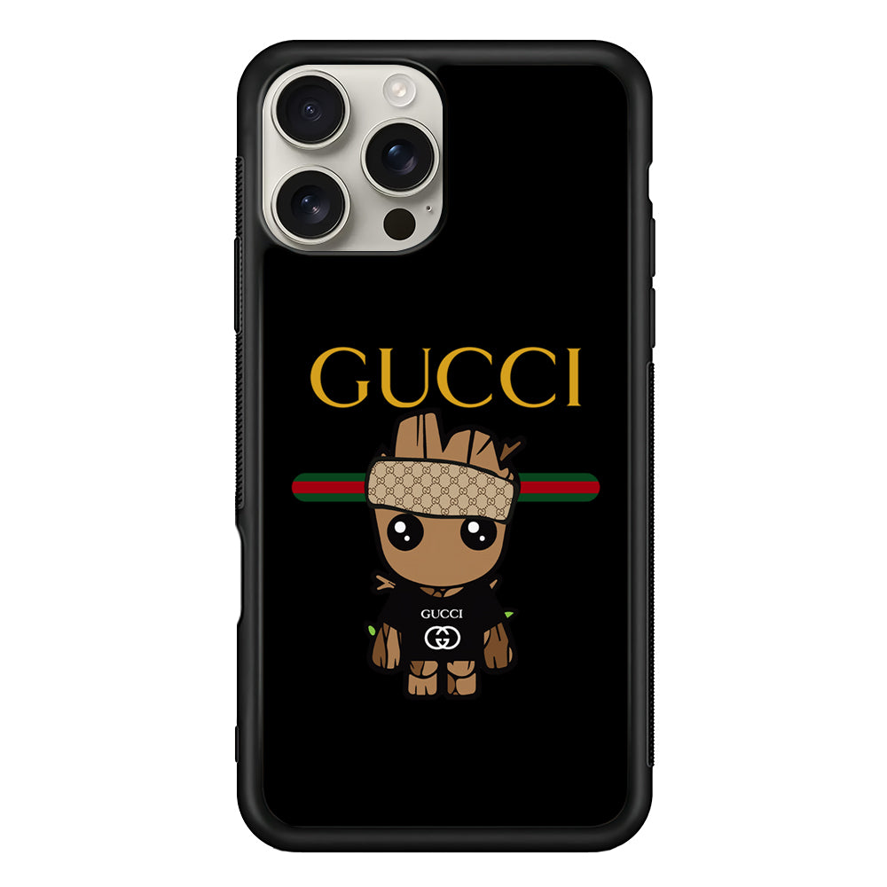 Gucci Groot Dope iPhone 16 Pro Max Case | Slim Rubber Case for iPhone 16 Pro Max