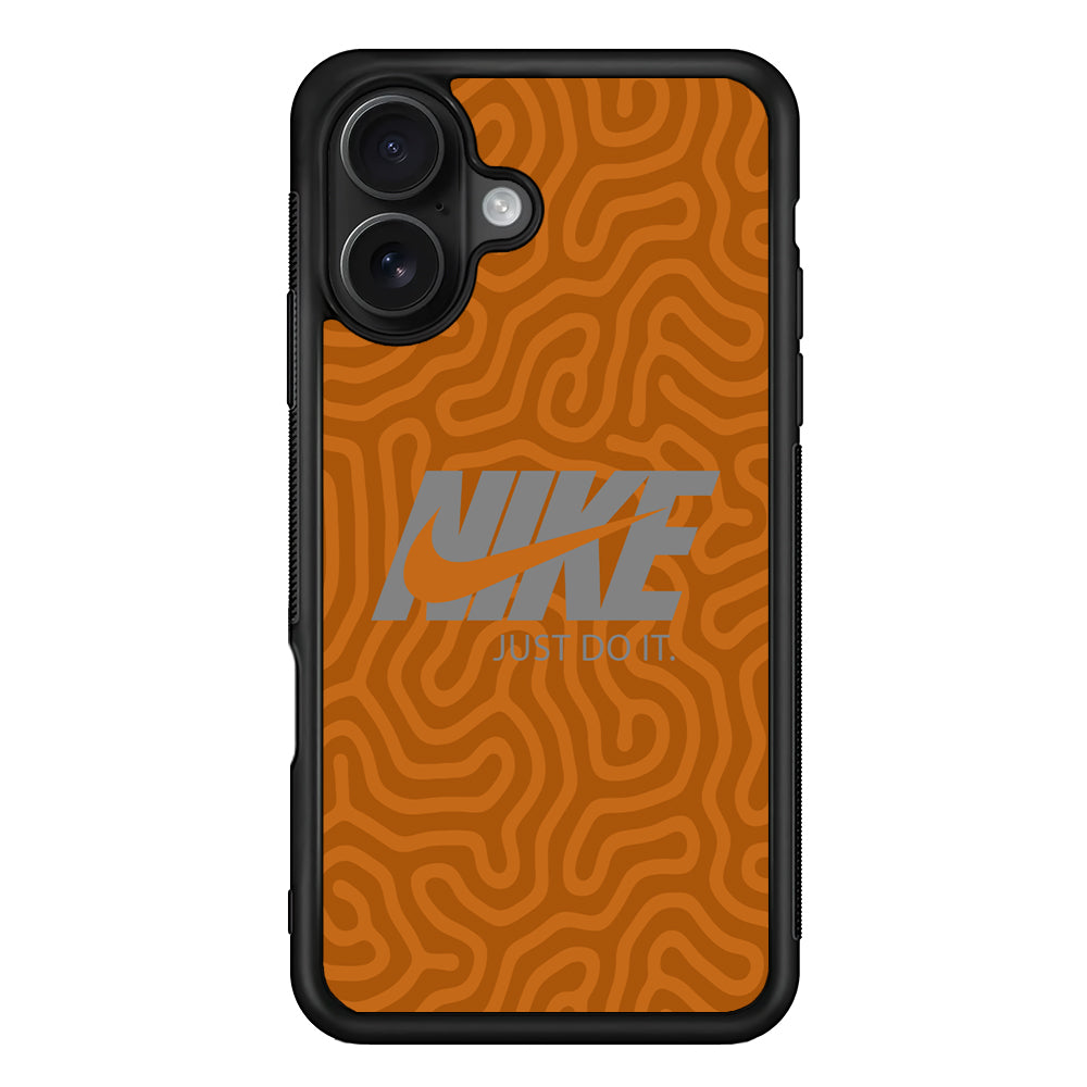 Nike Brown Maze iPhone 16 Case - Oxvistore