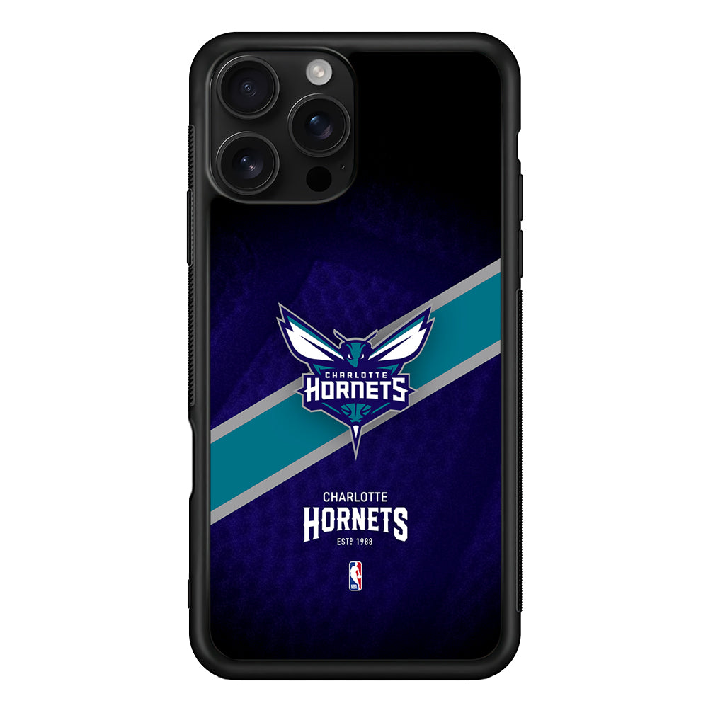 Charlotte Hornets Logo iPhone 16 Pro Case | Durable Protective Case for iPhone 16 Pro
