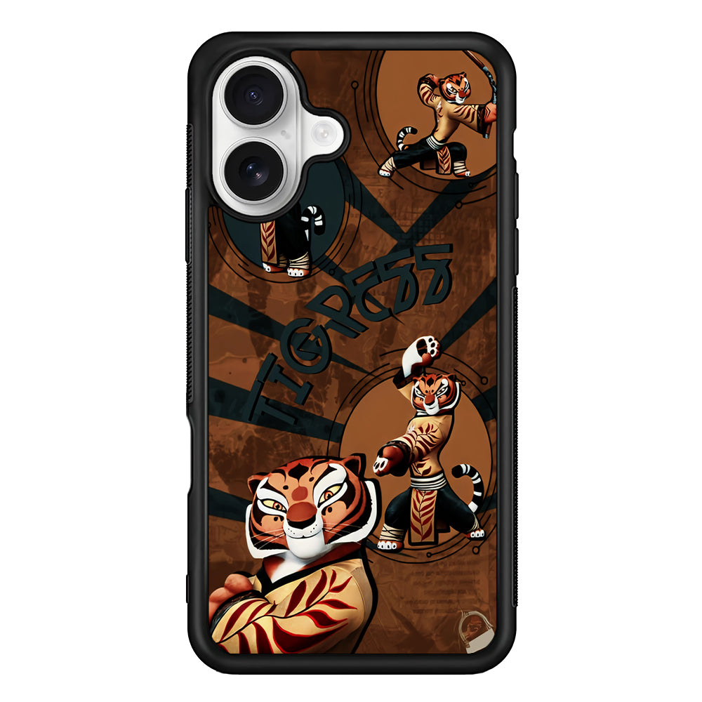 Kung Fu Panda Tigress iPhone 16 Plus Case | Durable Protective Rubber Cover