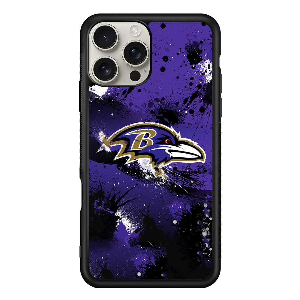 Baltimore Ravens Abstract iPhone 16 Pro Max Case | Stylish Protective Case for iPhone 16 Pro Max