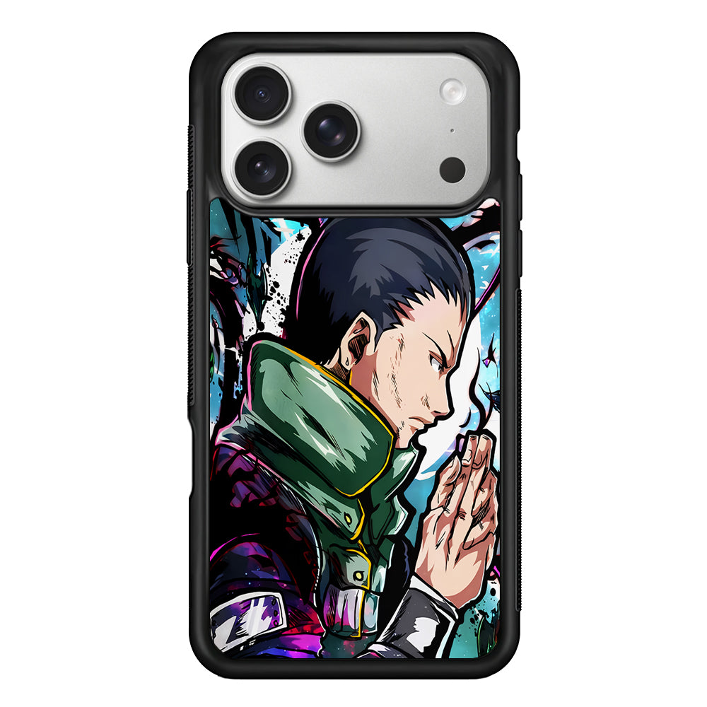Shikamaru Nara Naruto Art iPhone 17 Pro Case | Slim Rubber Case for iPhone 17 Pro