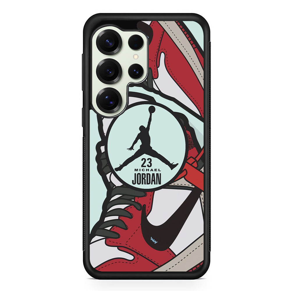 Air Jordan Circle in Collaboration Samsung Galaxy S25 Ultra Case | Durable Rubber Case for Samsung Galaxy S25 Ultra