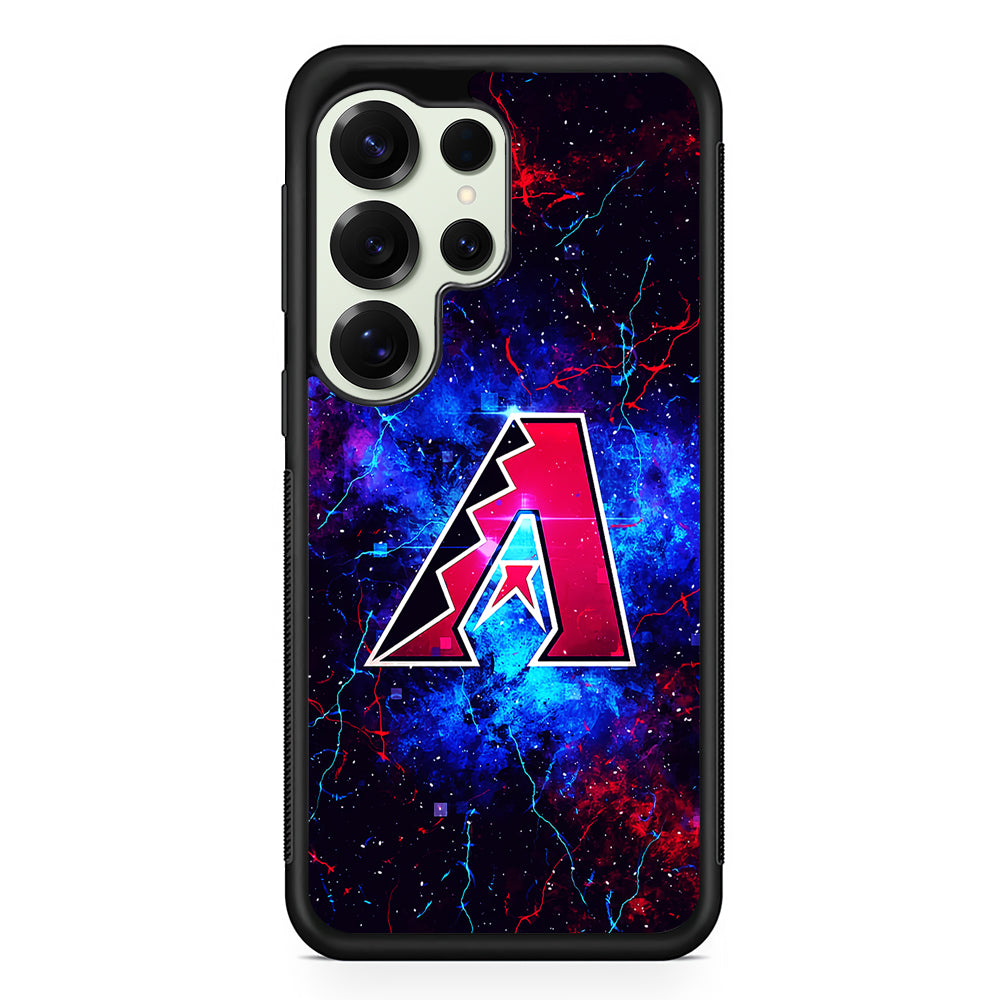 Arizona Diamondbacks Abstract Samsung Galaxy S25 Ultra Case | Durable Rubber Case for Samsung Galaxy S25 Ultra