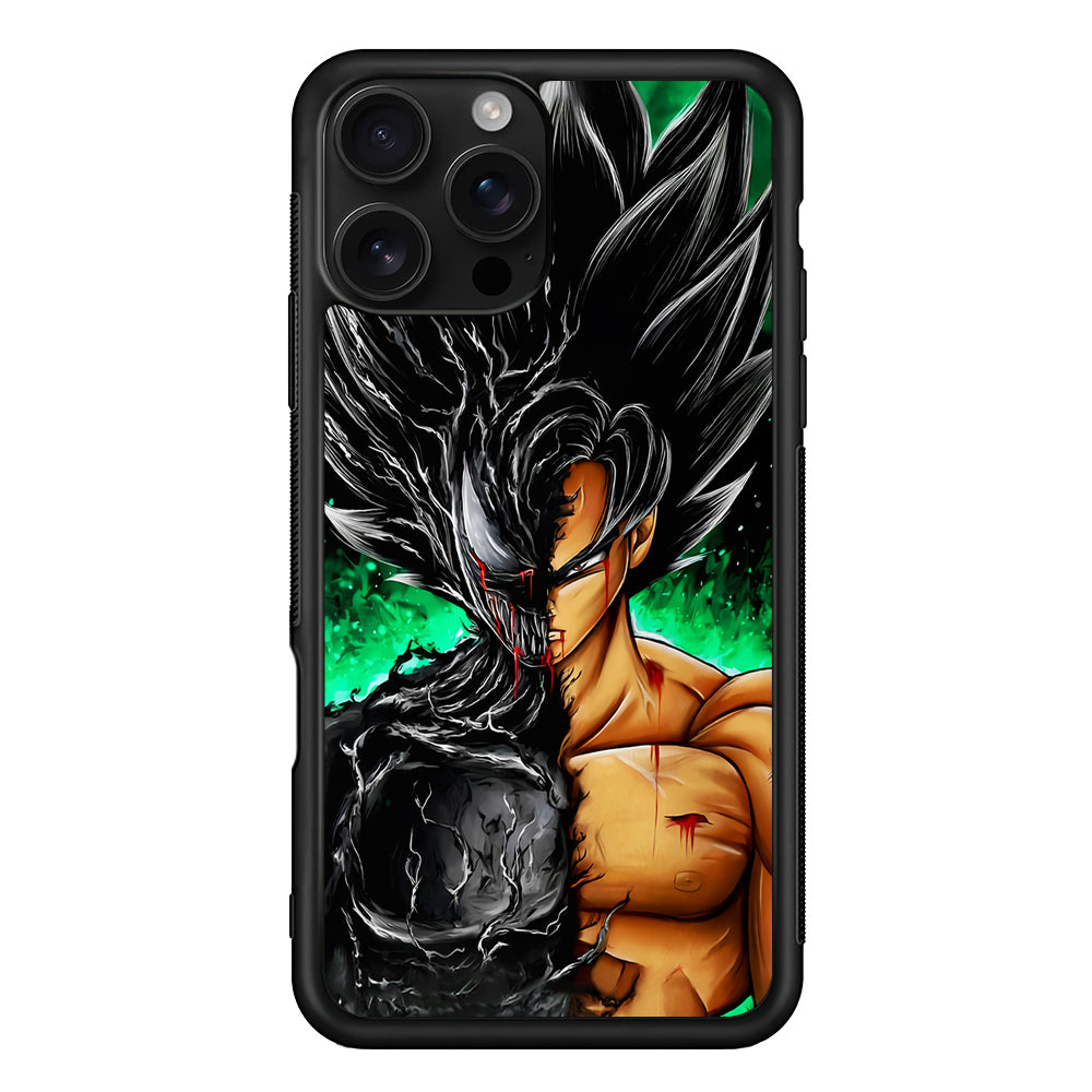 Venom X Goku Fusion iPhone 16 Pro Case | Durable Protective Case for iPhone 16 Pro