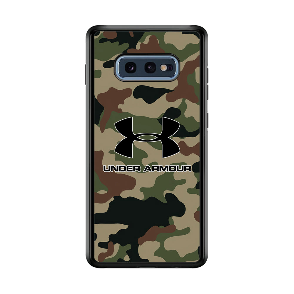 Under Armour Green Camo Samsung Galaxy S10E Case | Slim Rubber Case for Samsung Galaxy S10E
