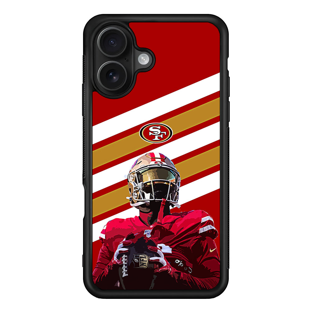 San Francisco 49ers Player iPhone 16 Case - Oxvistore