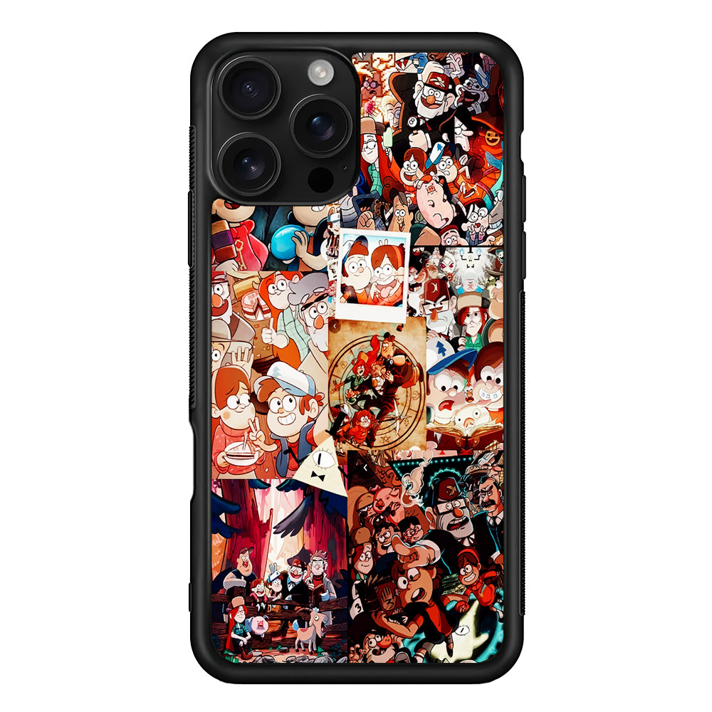 Gravity Falls Aesthetic Collage iPhone 16 Pro Case | Durable Protective Case for iPhone 16 Pro