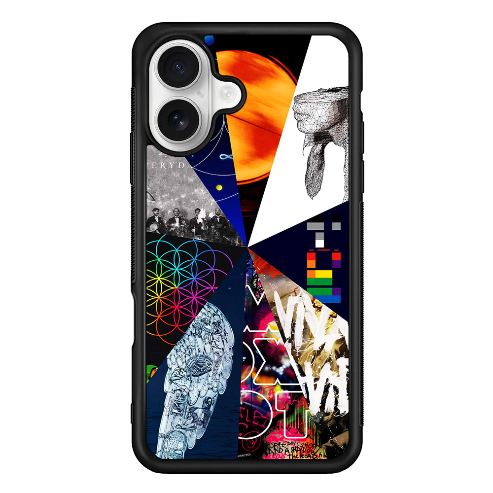 Coldplay Album Cover Art iPhone 16 Plus Case | Durable Protective Rubber Cover