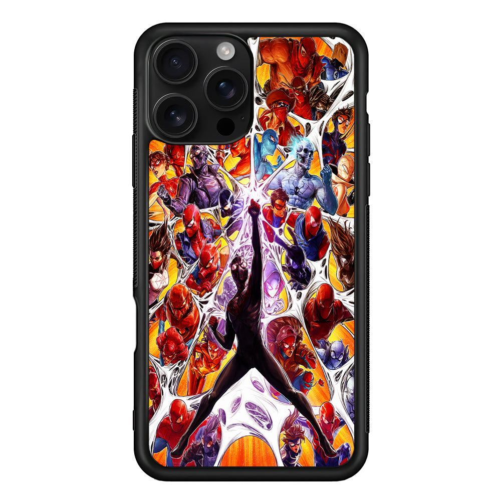 Spider-Man Multiverse Art iPhone 16 Pro Case | Durable Protective Case for iPhone 16 Pro