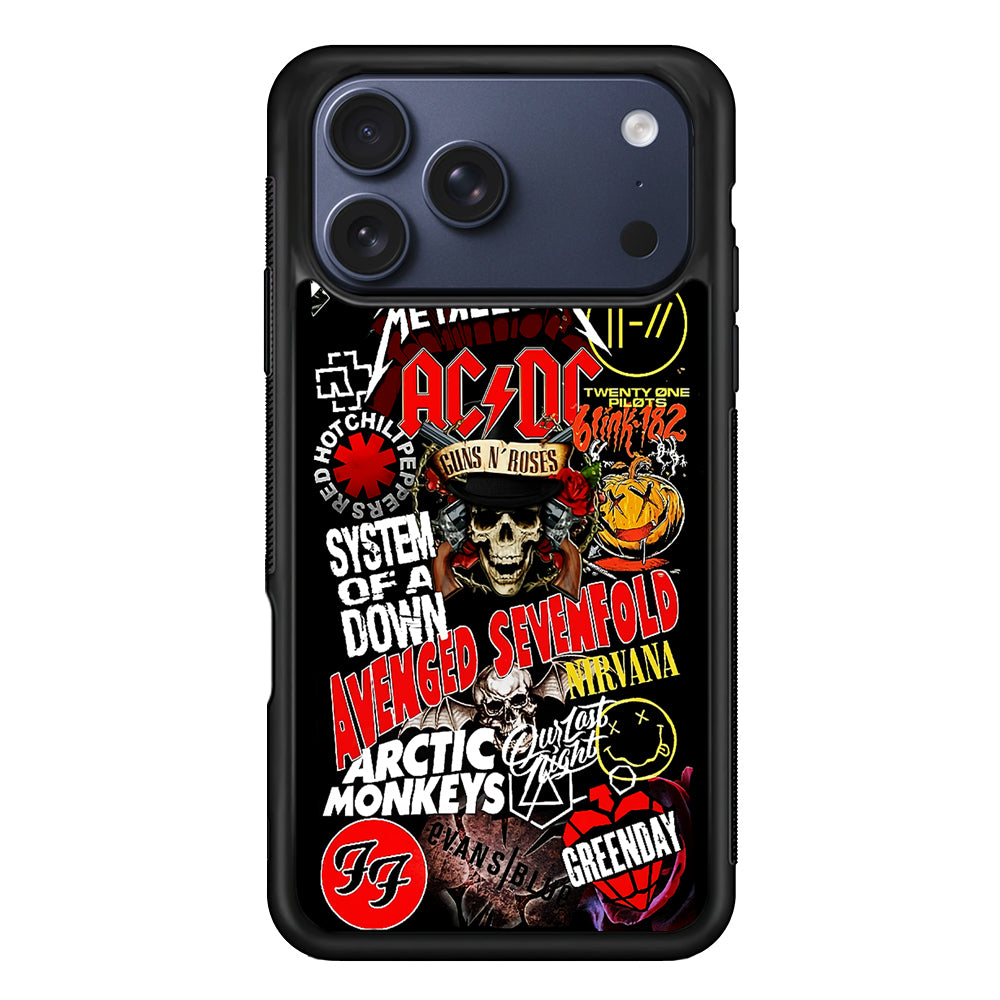 90s Rock Metal Aesthetic iPhone 17 Pro Max Case | Slim Protective Cover for iPhone 17 Pro Max