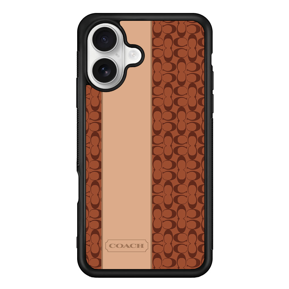 Coach Grand Line iPhone 16 Plus Case | Slim Rubber Case for iPhone 16 Plus