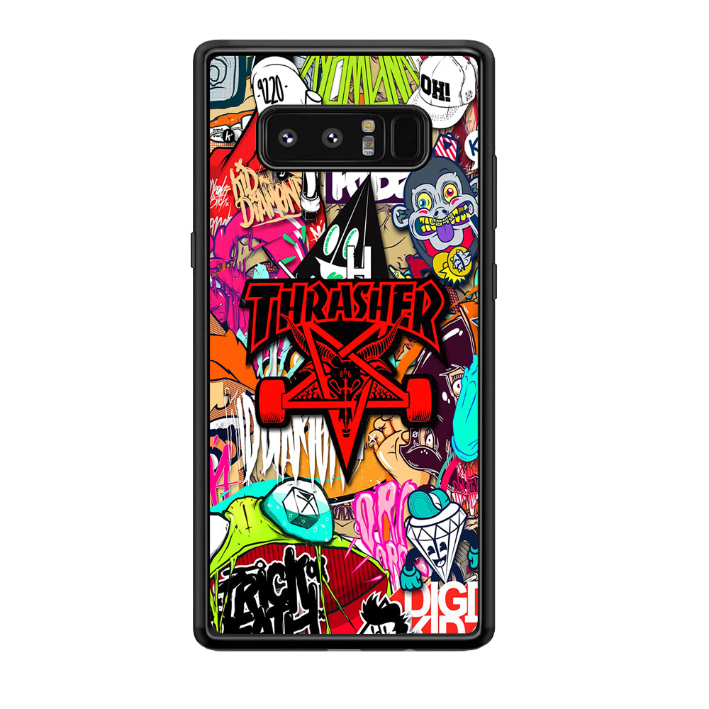 Thrasher Gang Assembly Samsung Galaxy Note 8 Case | Slim Rubber Case for Samsung Galaxy Note 8