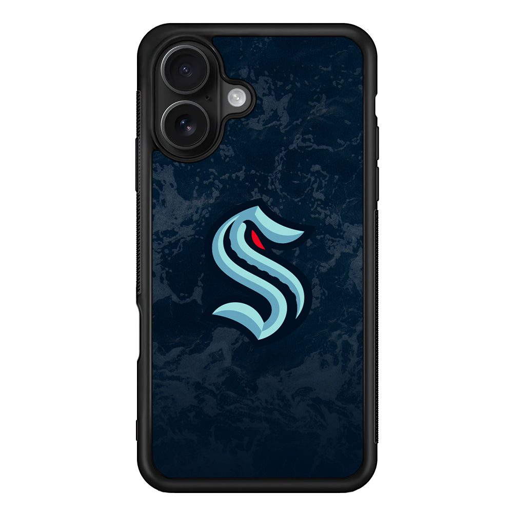 Seattle Kraken Logo iPhone 16 Case - Oxvistore