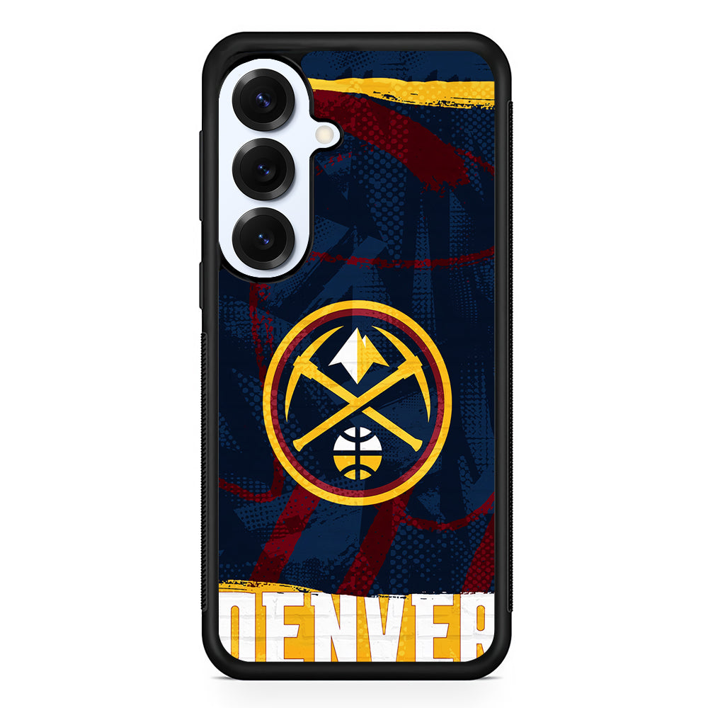Denver Nuggets Pattern Samsung Galaxy S25 Plus Case | Slim Rubber Cover for Samsung Galaxy S25 Plus