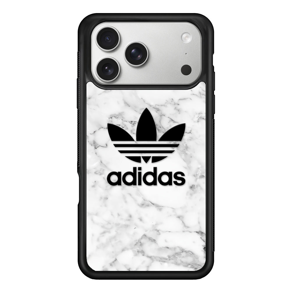 Adidas Marble Backdrop iPhone 17 Pro Case | Slim Protective Case for iPhone 17 Pro