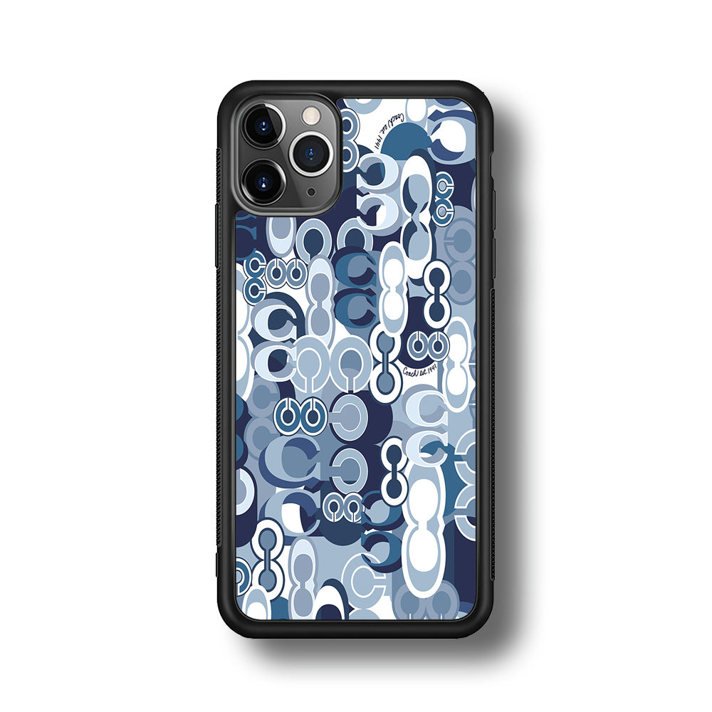 Coach Blue iPhone 11 Pro Max Case | Slim Rubber Case for iPhone 11 Pro Max