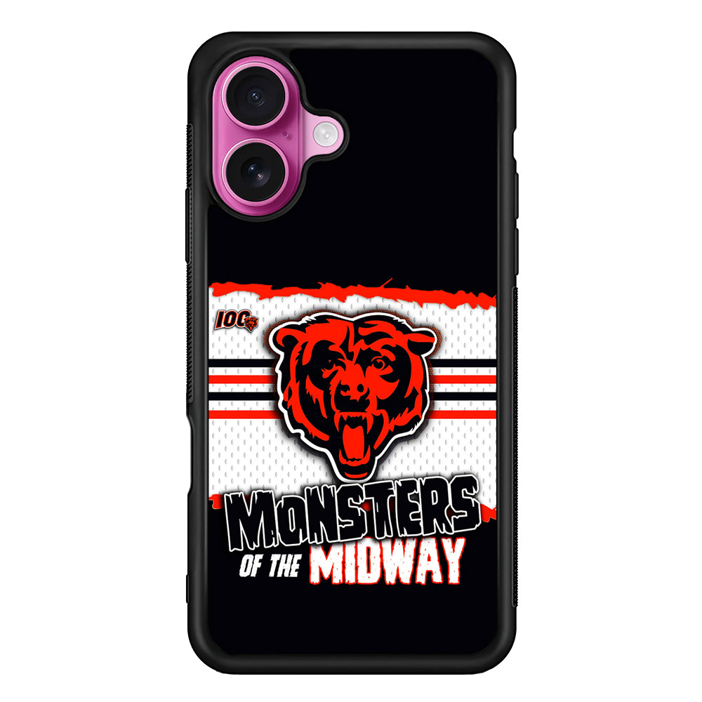 Chicago Bears Monsters Midway iPhone 17 Case | Slim Protective Rubber Phone Cover