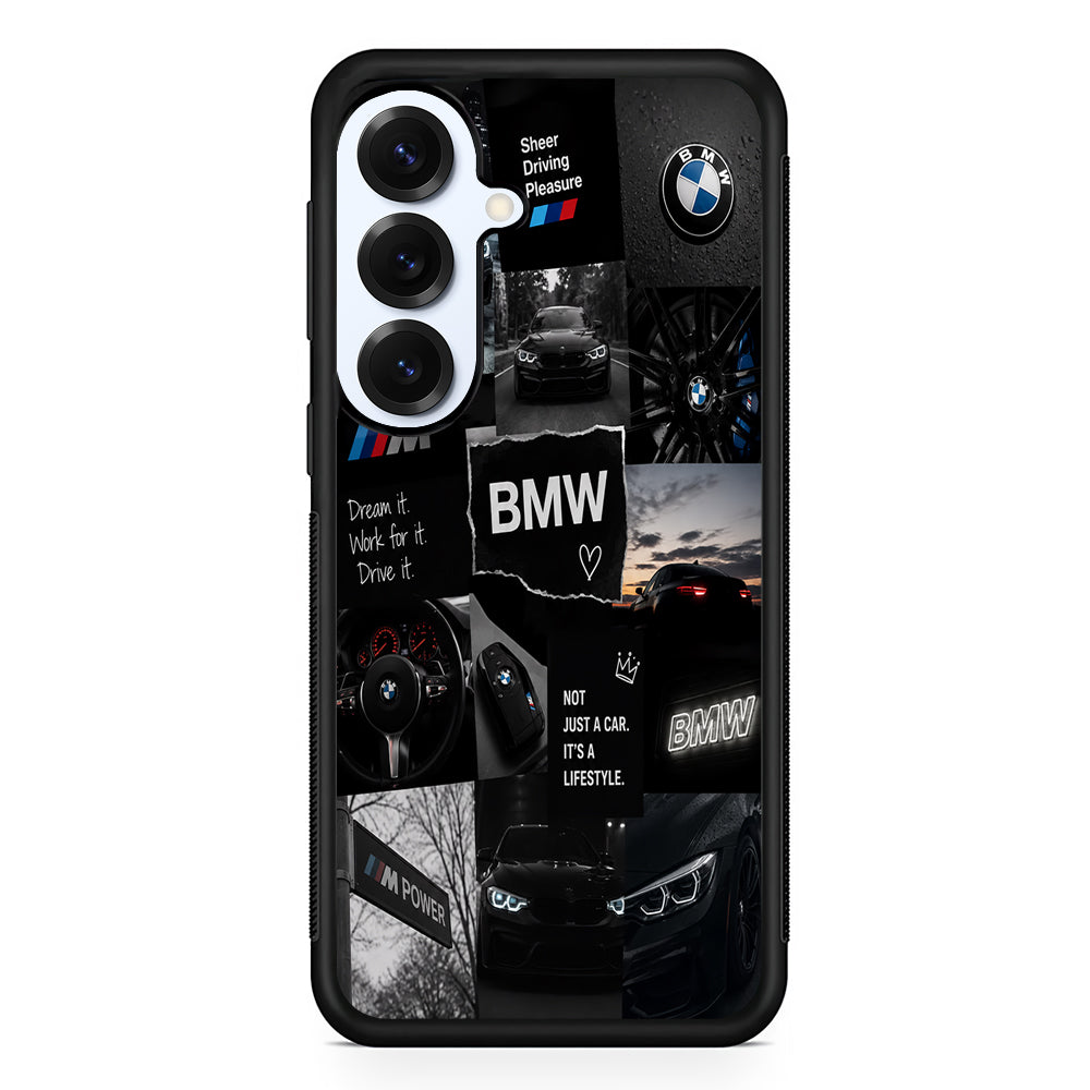 BMW M4 Cinematic Collage Samsung Galaxy S25 Plus Case | Slim Rubber Case for Samsung Galaxy S25 Plus