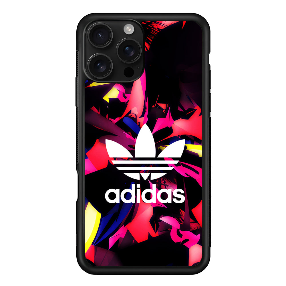 Adidas Logo Colorful Abstract iPhone 16 Pro Case - Stylish Protective Cover for iPhone 16 Pro