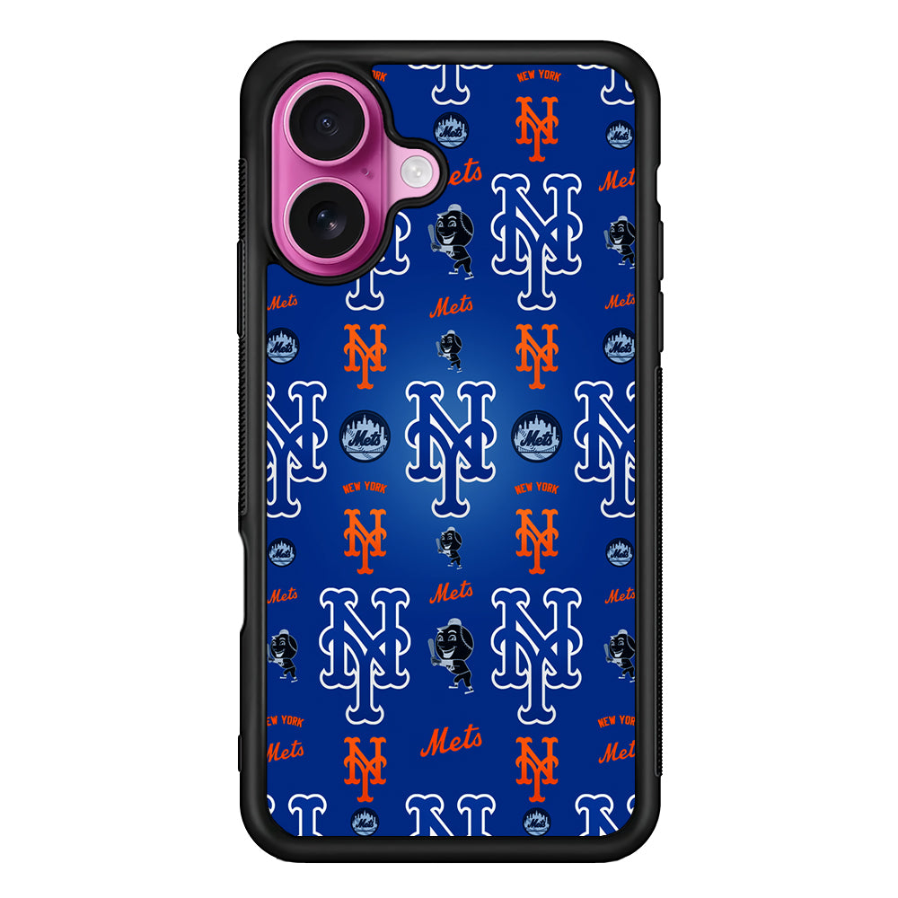 New York Mets Logo iPhone 17 Case | Slim Protective Rubber Phone Cover