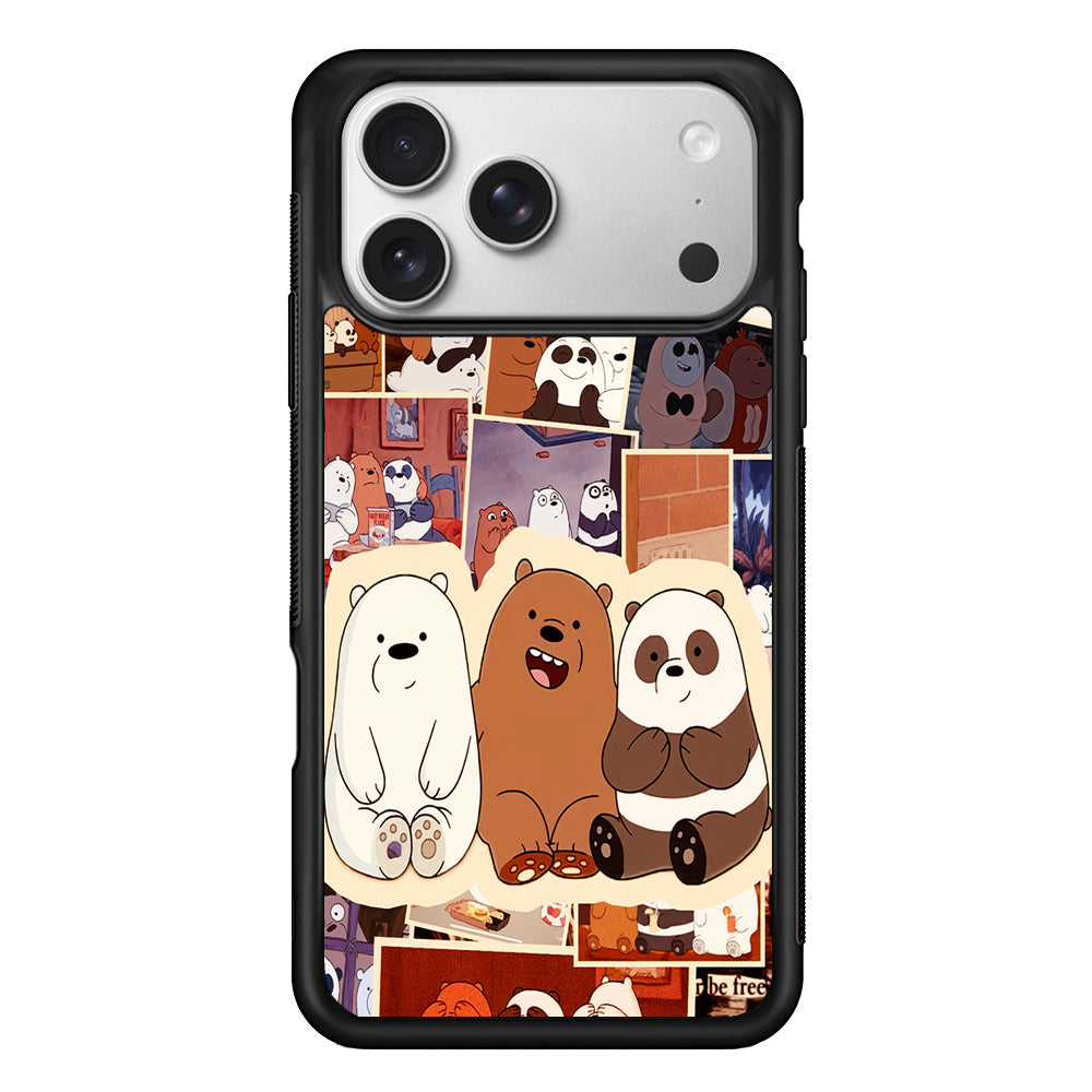 We Bare BearsAaesthetic iPhone 17 Pro Case | Slim Rubber Case for iPhone 17 Pro