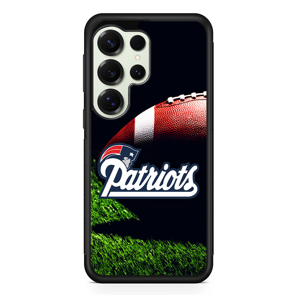 New England Patriots Ball Samsung Galaxy S25 Ultra Case | Durable Rubber Case for Samsung Galaxy S25 Ultra
