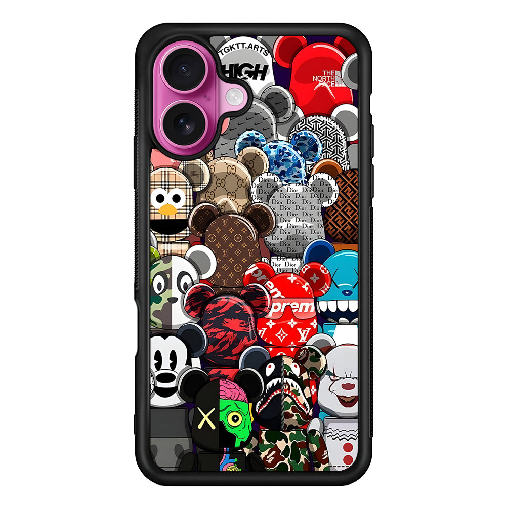 Bearbrick Iconic Brand Design iPhone 17 Case | Slim Rubber Case for iPhone 17