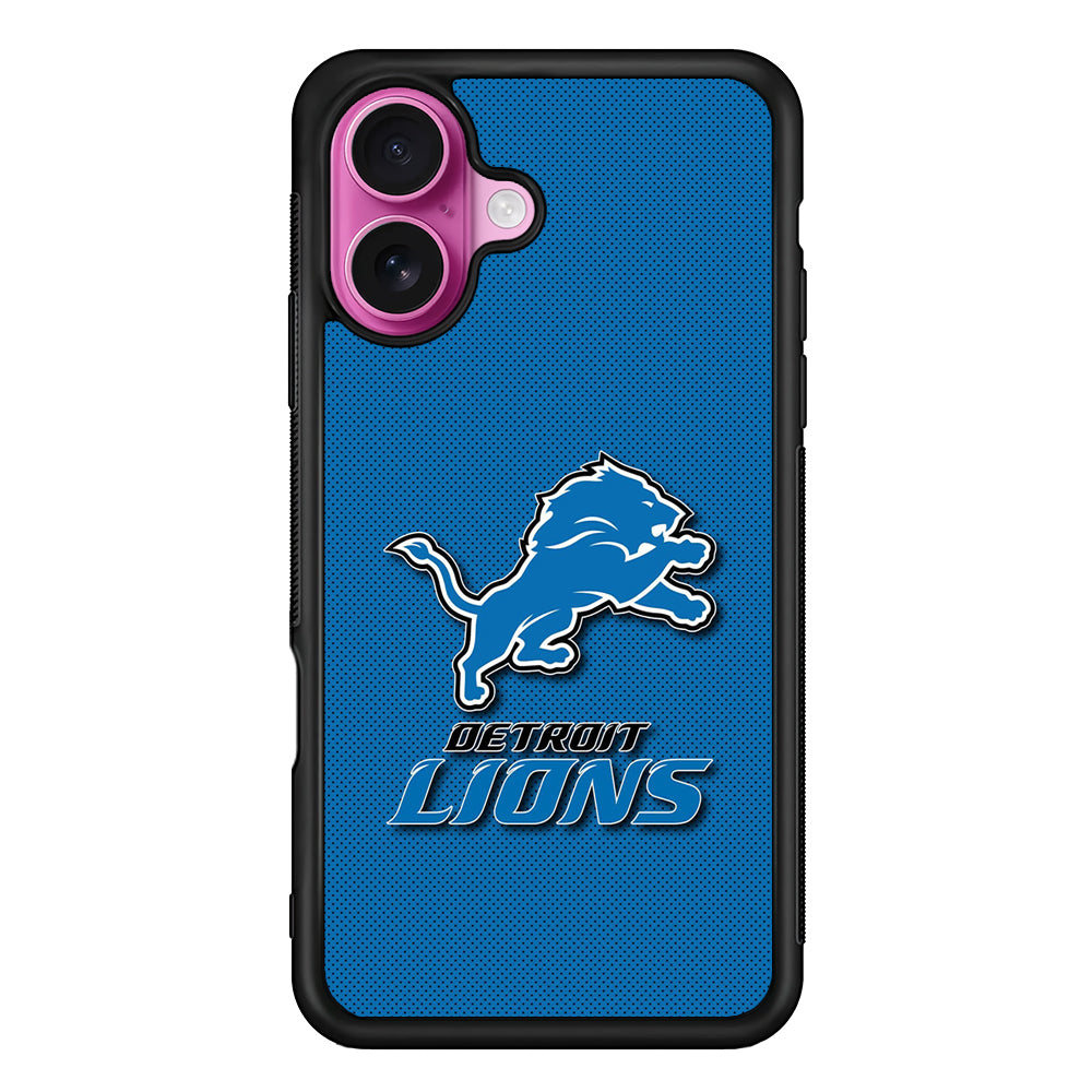 Detroit Lions Logo iPhone 17 Case | Slim Protective Rubber Phone Cover