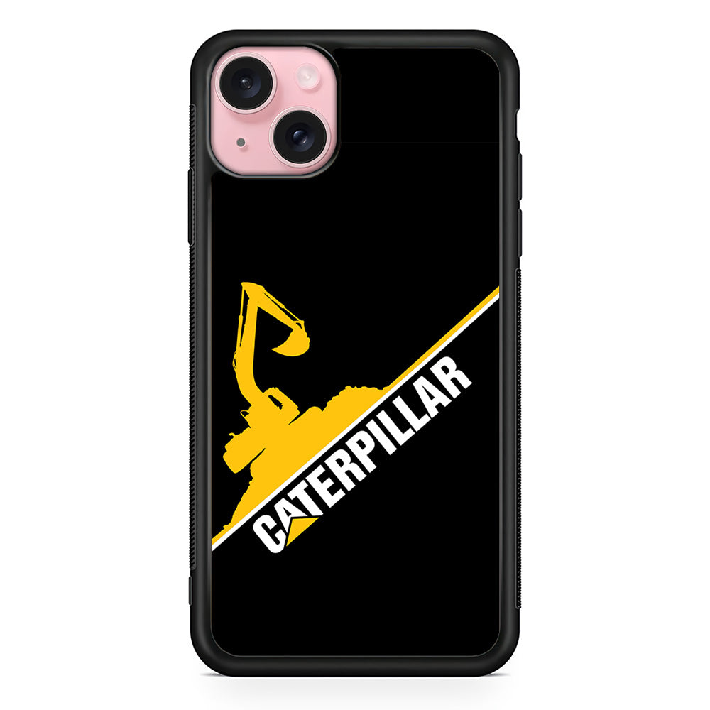 Caterpillar Built to Conquer iPhone 15 Case | Slim Rubber Case for iPhone 15