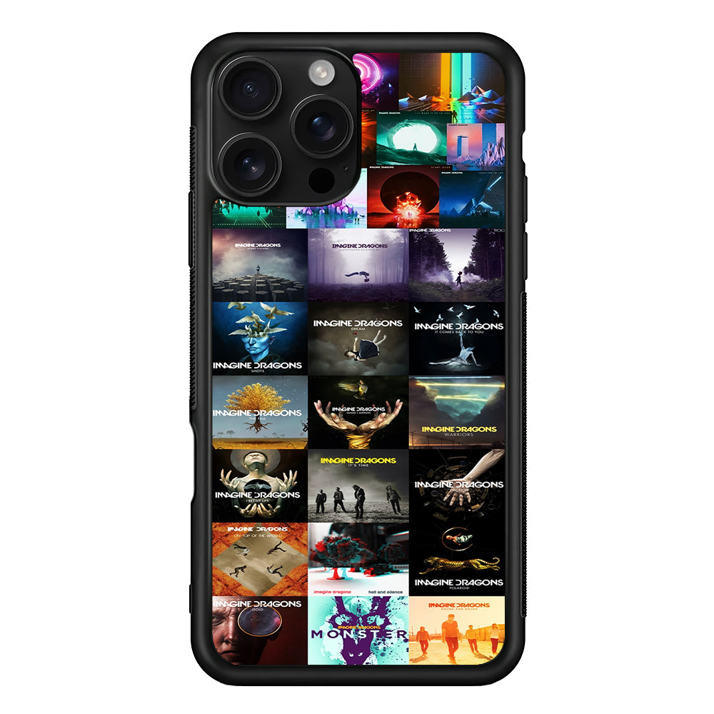 Imagine Dragons Album Collection iPhone 16 Pro Case | Durable Protective Case for iPhone 16 Pro