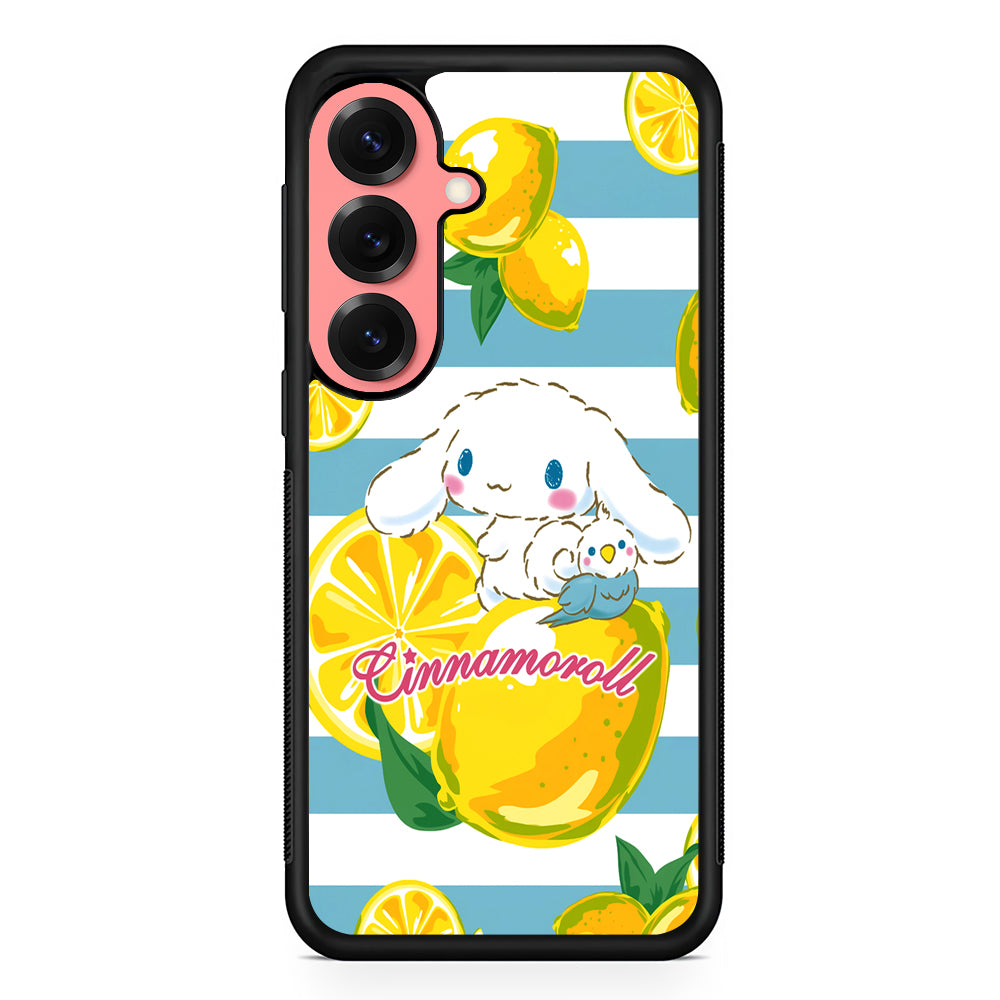 Cinnamoroll Lemons Blue Stripe Samsung Galaxy S25 Case | Protective Case for Samsung Galaxy S25