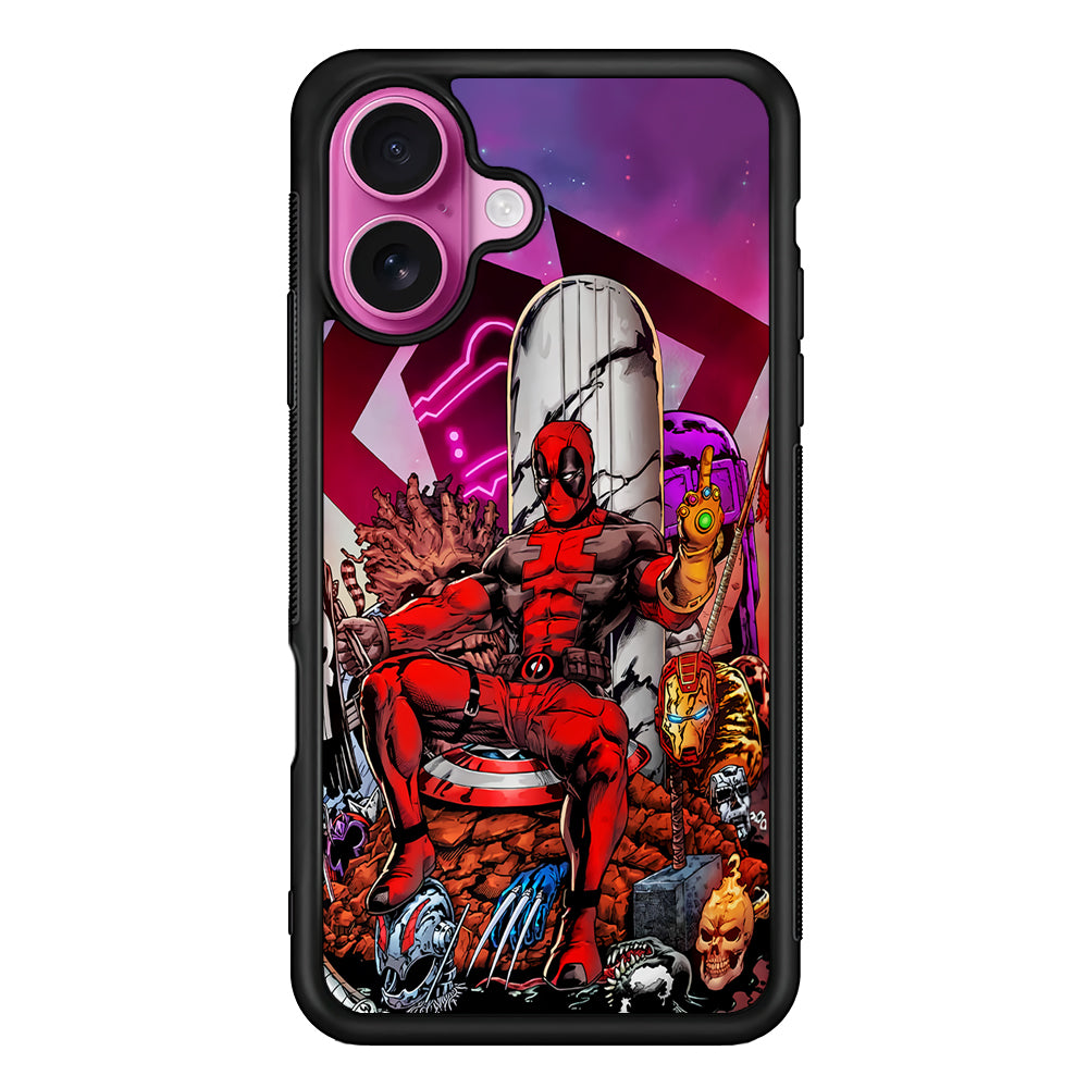 Deadpool Kills Everyone iPhone 17 Case | Slim Protective Rubber Phone Cover