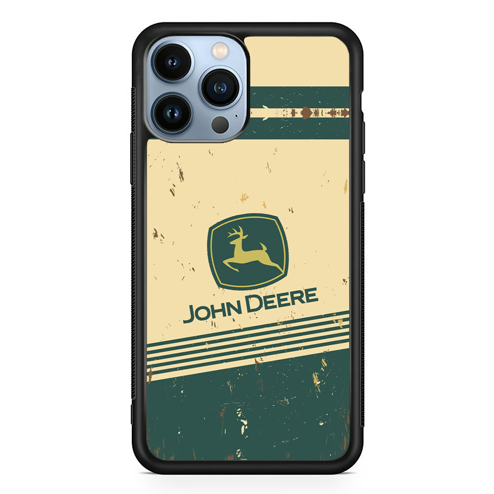 John Deere Retro Plaque 2D Rubber Phone Case | Durable Phone Case