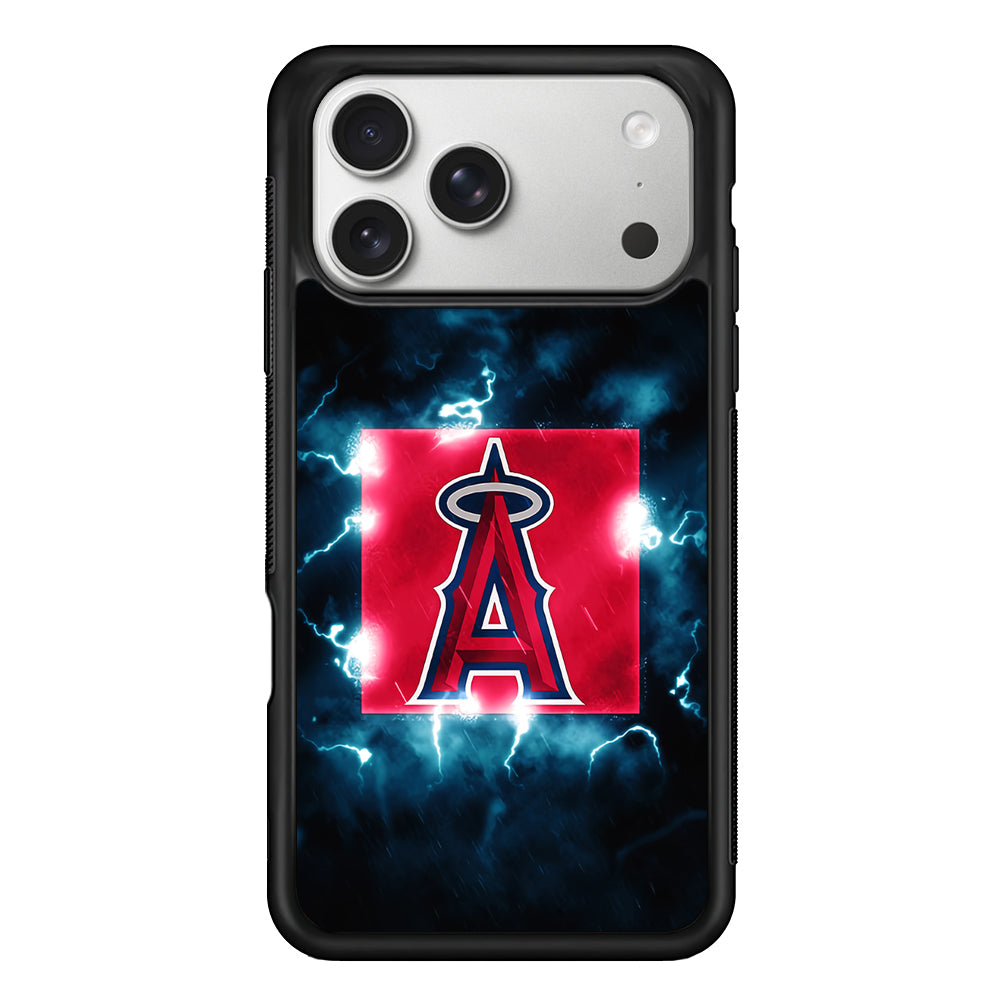 Los Angeles Angels Abstract iPhone 17 Pro Case | Slim Rubber Case for iPhone 17 Pro