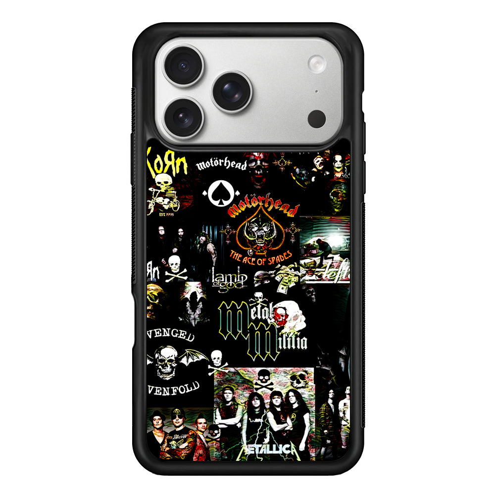 Heavy Metal Band Collection iPhone 17 Pro Case | Slim Rubber Case for iPhone 17 Pro