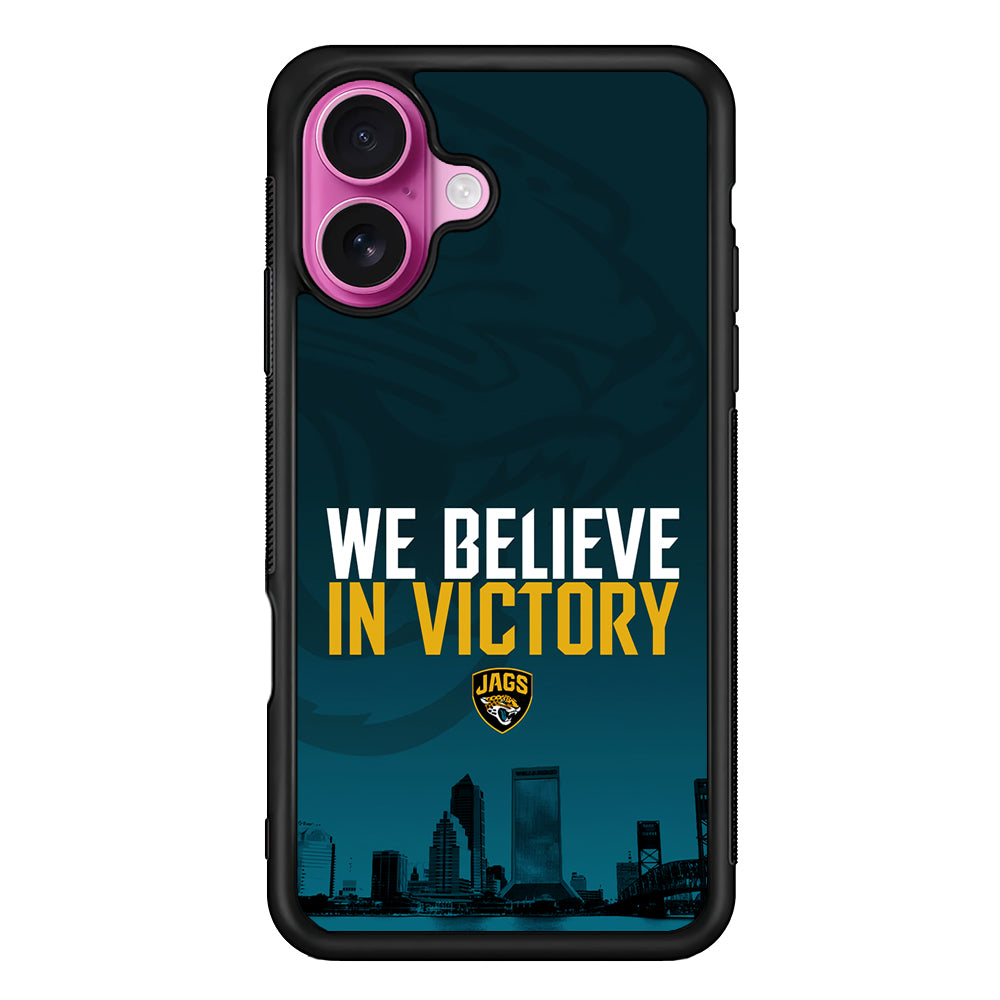 Jacksonville Jaguars Victory iPhone 17 Case | Slim Protective Rubber Phone Cover
